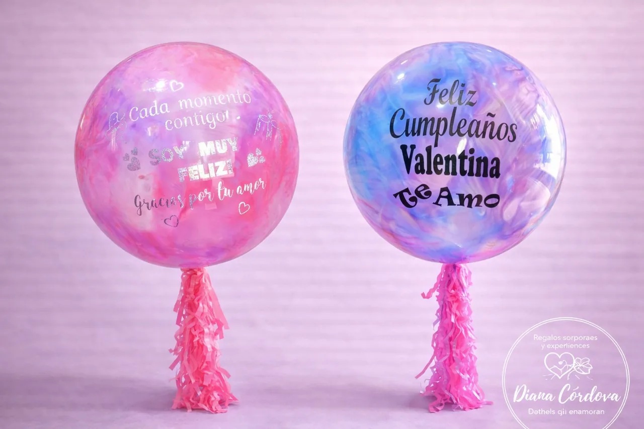 Globos personalizados con mensaje de cumpleaños — Novedades Diana Comalcalco